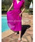 ROBE LESLIE FUCHSIA