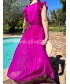 ROBE LESLIE FUCHSIA