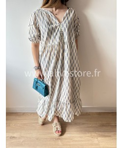 ROBE CHARLIZE BLEUE