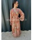 ROBE 100% SOIE ROMY ORANGE