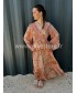 ROBE 100% SOIE ROMY ORANGE