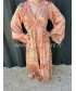 ROBE 100% SOIE ROMY ORANGE