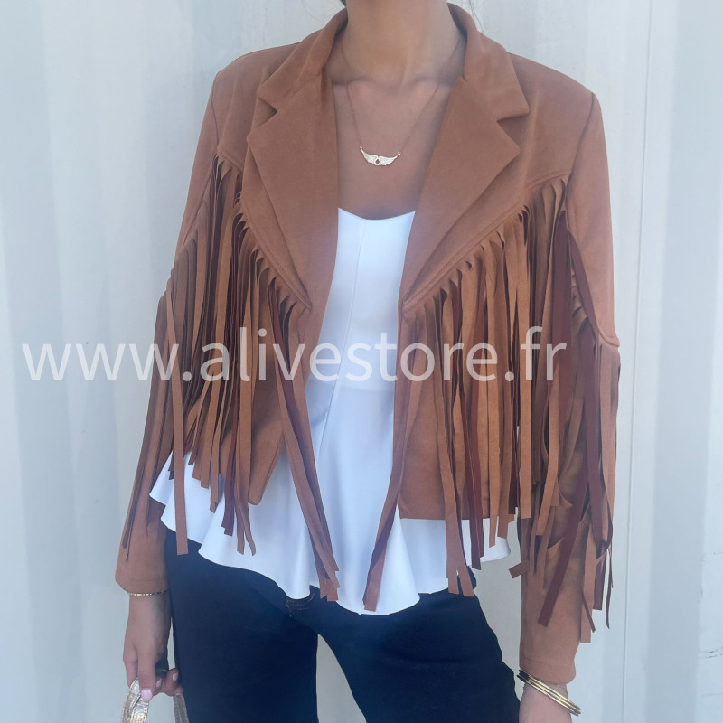 Veste Sierra à franges – tendance virale 2025 – ALIVE STORE