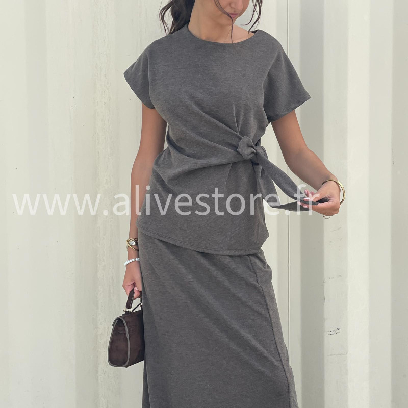 Ensemble Léana – Jupe & haut made in Italie – ALIVE STORE