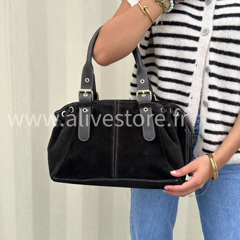 Sac en cuir Sienna – format bowling luxe – Alive Store