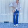 Jean Léana femme – Bleu & Marron – XS à XL – ALIVE STORE