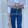 Jean Léana femme – Bleu & Marron – XS à XL – ALIVE STORE