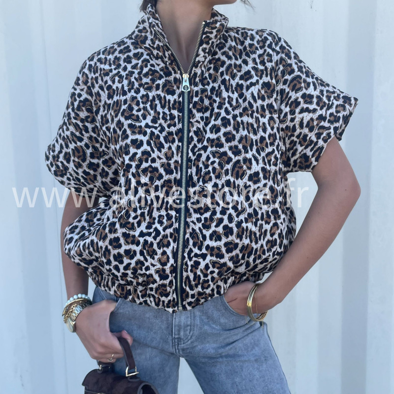 Veste léopard femme – taille unique – ALIVE STORE