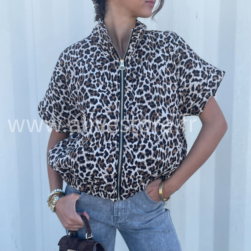 Veste léopard femme – taille unique – ALIVE STORE
