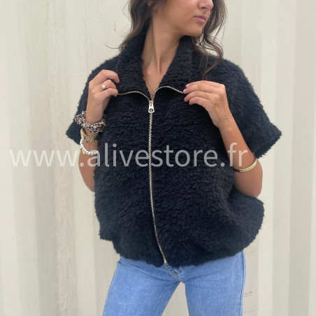 Veste Mila doudou beige ou noir – ALIVE STORE