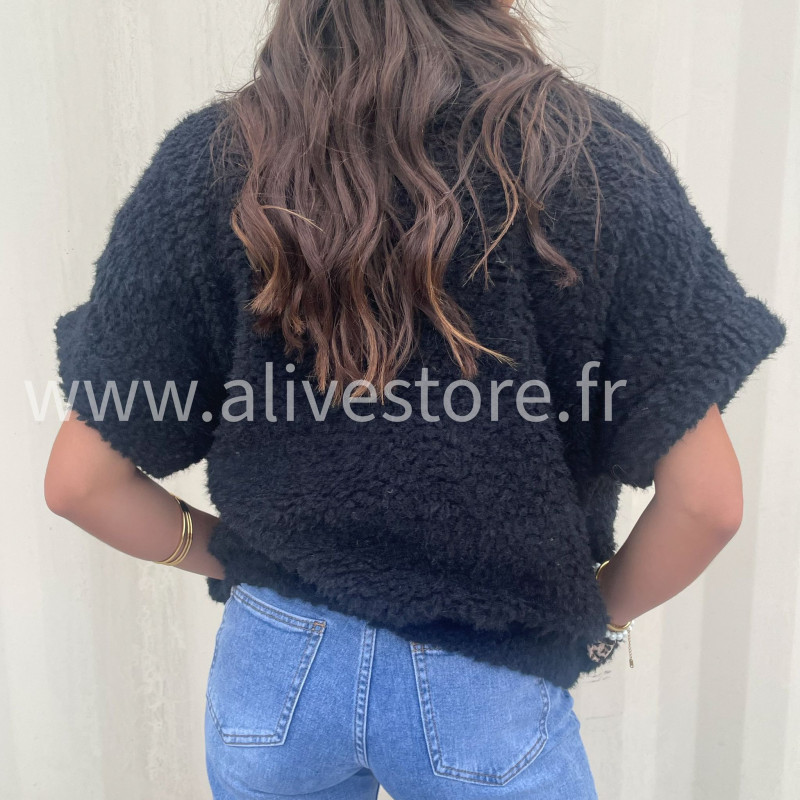 Veste Mila doudou beige ou noir – ALIVE STORE