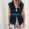 Gilet Isla femme – disponible en gris, marron, rose et noir – ALIVE STORE