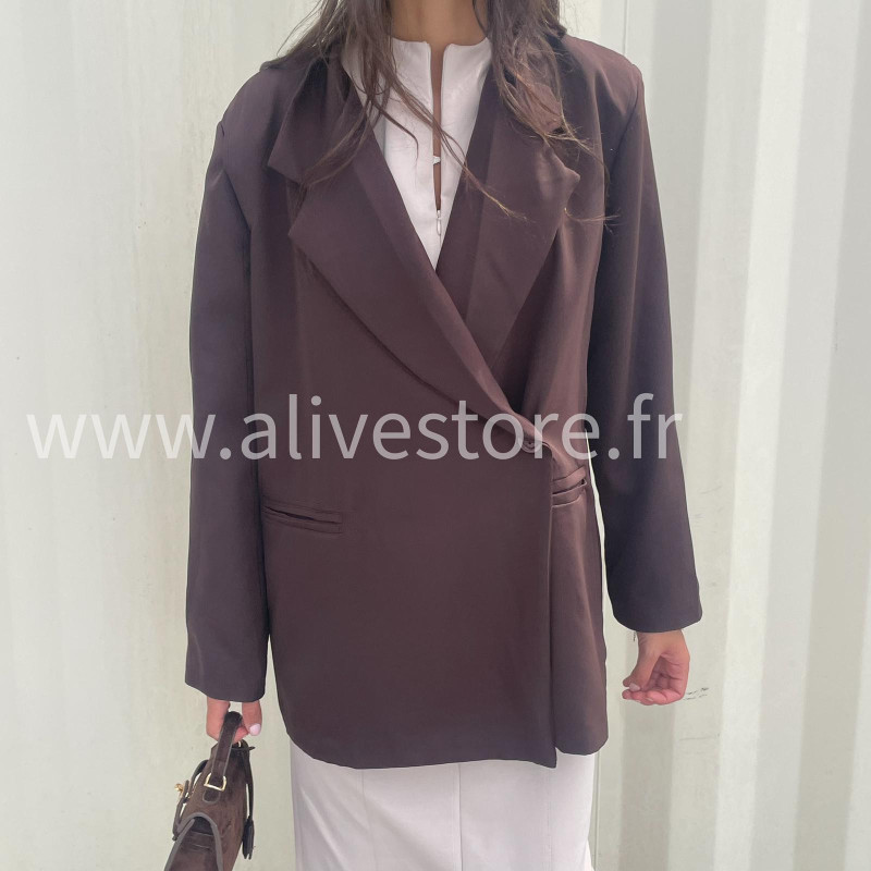 Blazer Alessia femme – disponible en beige, noir & marron – ALIVE STORE