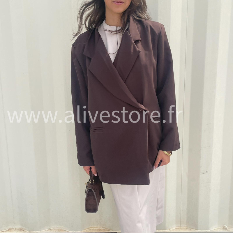 Blazer Alessia femme – disponible en beige, noir & marron – ALIVE STORE
