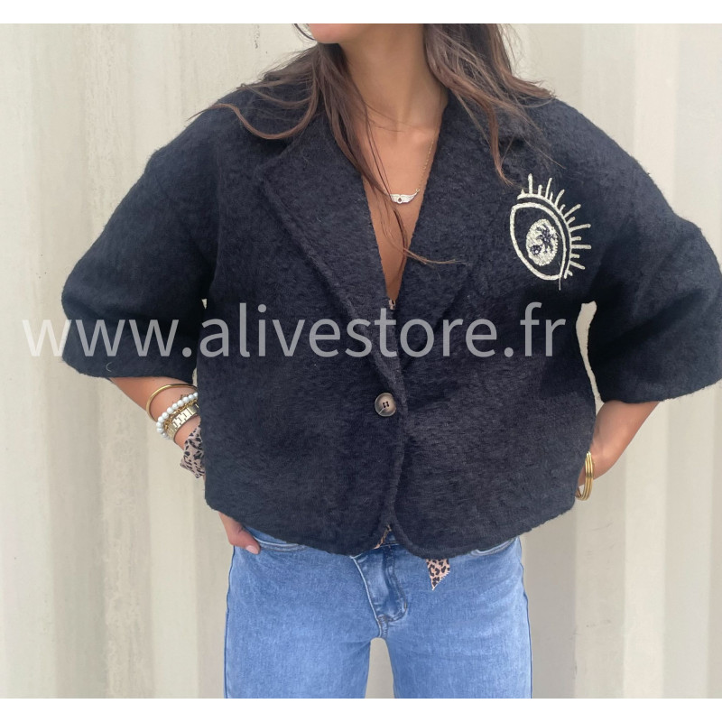 Veste courte Giulia – beige ou marron – ALIVE STORE