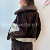 Veste Elena avec col fourré – beige, marron ou noir | ALIVE STORE