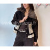 Veste Elena avec col fourré – beige, marron ou noir | ALIVE STORE