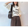 Pull Sofia manches longues avec inscription – blanc, gris ou noir | ALIVE STORE
