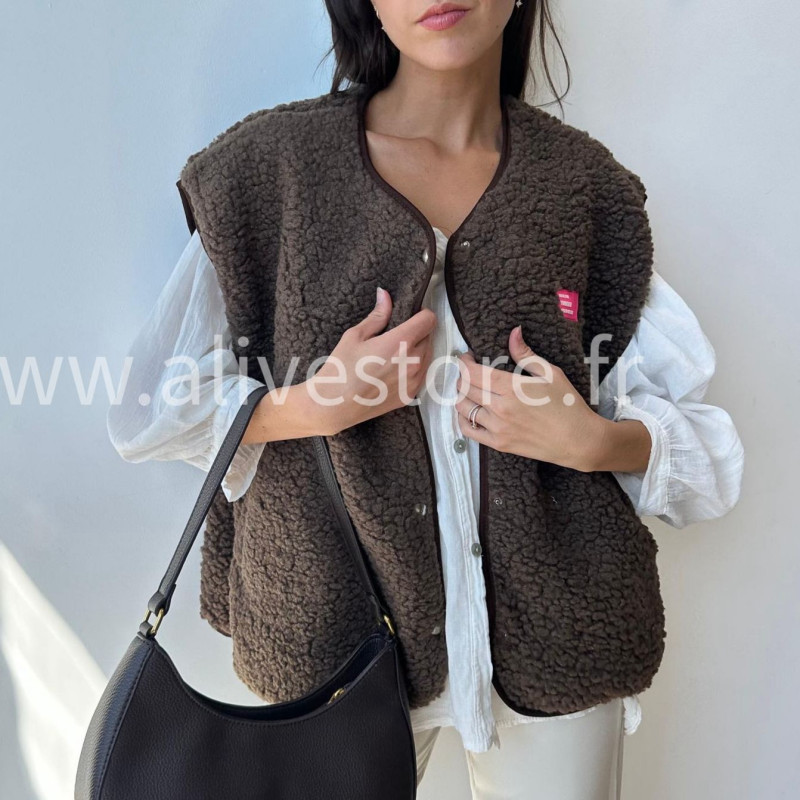 Veste Léonie moltonnée sans manches – ALIVE STORE