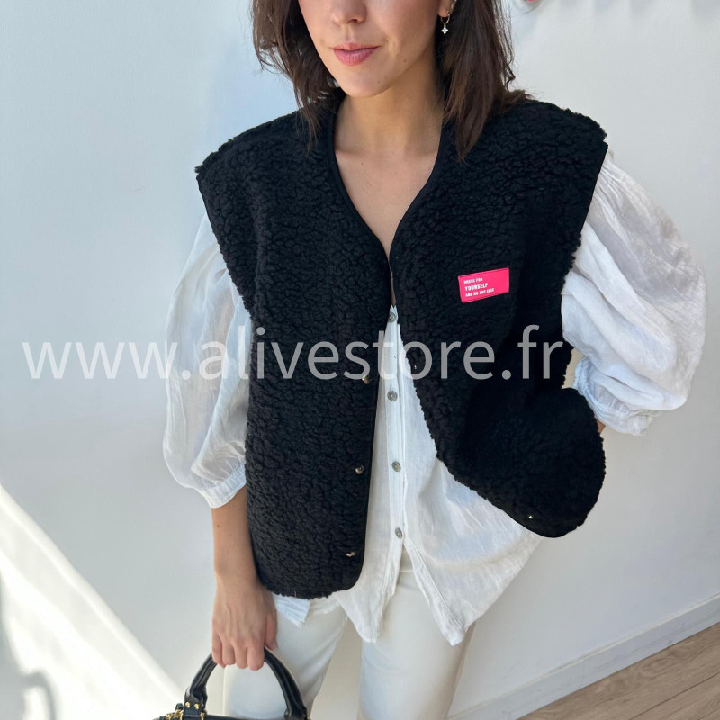 Veste Léonie moltonnée sans manches – ALIVE STORE