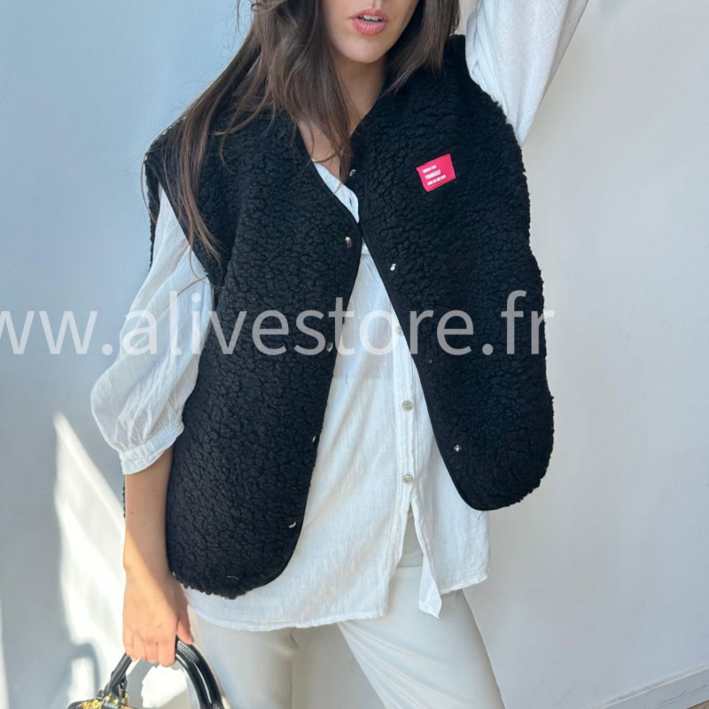 Veste Léonie moltonnée sans manches – ALIVE STORE