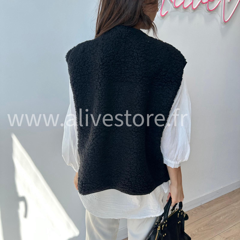 Veste Léonie moltonnée sans manches – ALIVE STORE