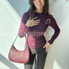 Top Cléa avec boucle dorée – blanc, marron ou bordeaux – ALIVE STORE