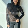 Top Cléa avec boucle dorée – blanc, marron ou bordeaux – ALIVE STORE