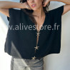 Top Stella sans manches avec boutons étoiles – ALIVE STORE