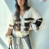 Pull Maya à franges et rayures – Made in Italie – ALIVE STORE