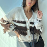 Pull Maya à franges et rayures – Made in Italie – ALIVE STORE