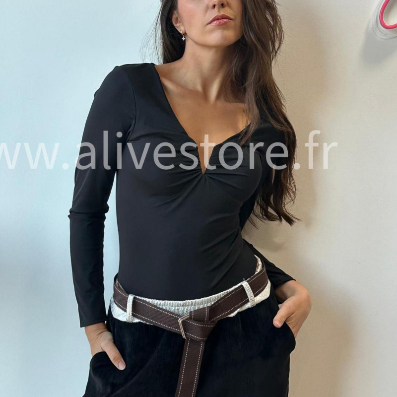 Body Cléa col plongeant – Made in Italie – ALIVE STORE