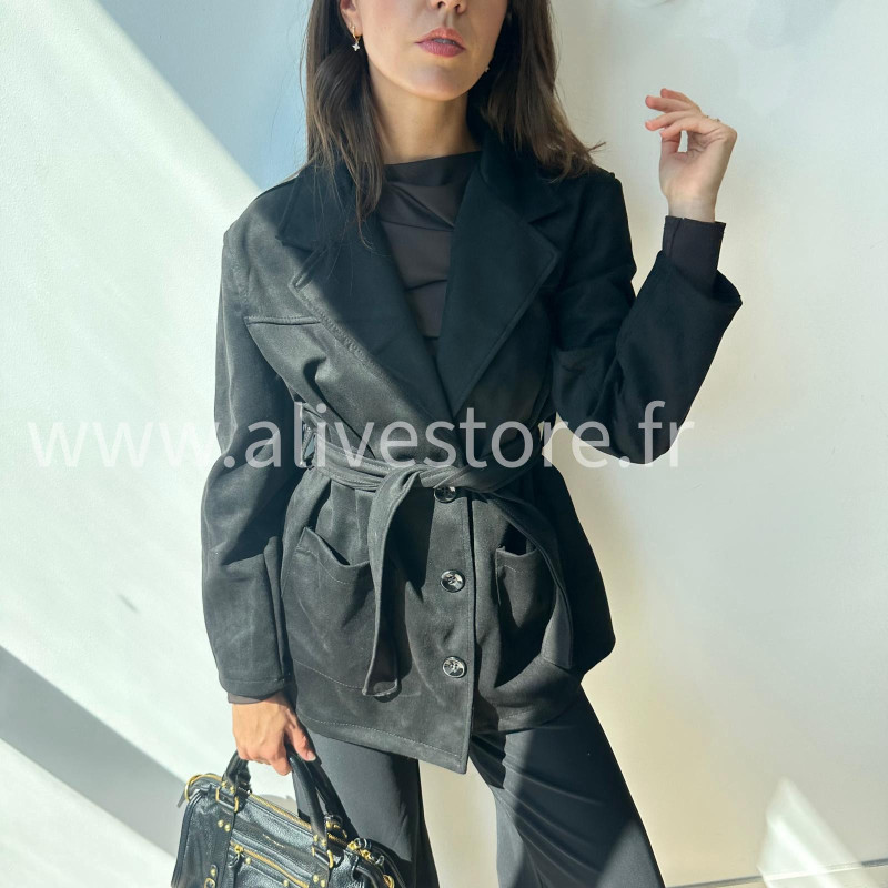 Manteau Léana ceinturé – Made in Italie – ALIVE STORE