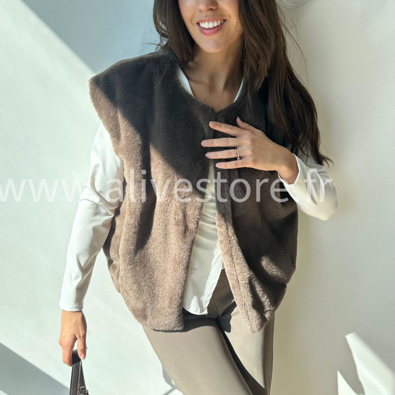 Gilet Alessia sans manches femme – Alive Store