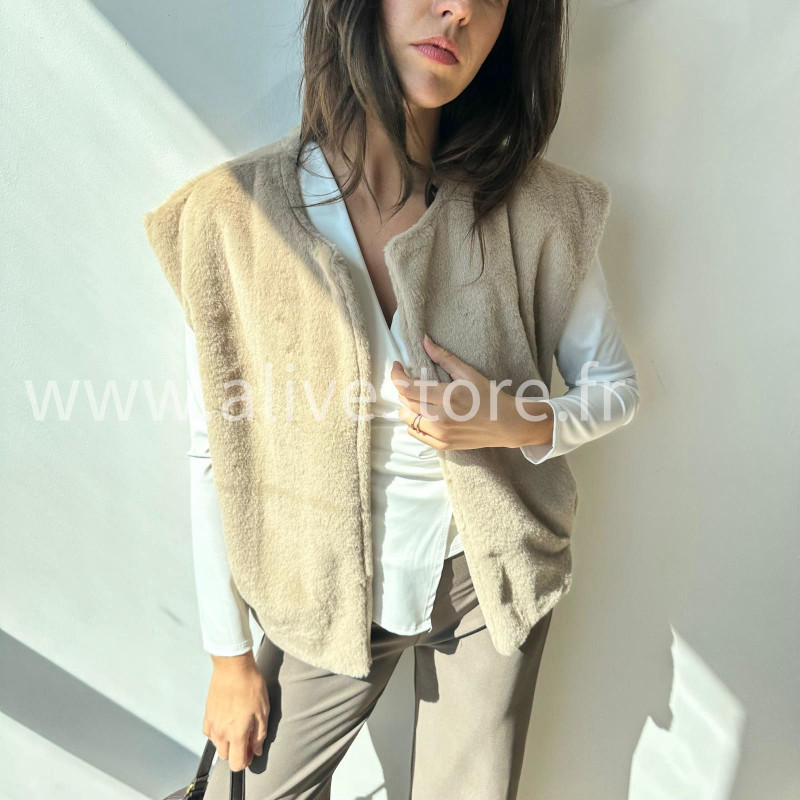 Gilet Alessia sans manches femme – Alive Store