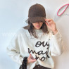 Casquette hiver effet moumoute Léa – beige, marron ou noir – Alive Store