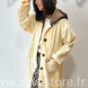 MANTEAU ANITA AVEC CAPUCHE MARRON – ALIVE STORE