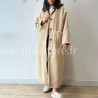 MANTEAU ANITA AVEC CAPUCHE MARRON – ALIVE STORE