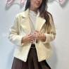 MANTEAU COURT LINA EN BEIGE – ALIVE STORE