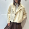 MANTEAU COURT LINA EN BEIGE – ALIVE STORE