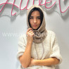 CAGOULE LÉA EN MAILLE TAUPE – ALIVE STORE