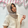 CAGOULE LÉA EN MAILLE TAUPE – ALIVE STORE