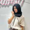 CAGOULE LÉA EN MAILLE TAUPE – ALIVE STORE