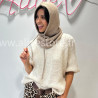 CAGOULE LÉA EN MAILLE TAUPE – ALIVE STORE