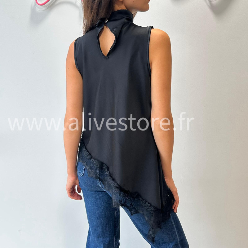 TOP GIULIA BEIGE DENTELLE ASYMÉTRIQUE – ALIVE STORE