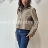 VESTE ROMY BEIGE COURTE CLASSIQUE – ALIVE STORE
