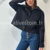 VESTE ROMY BEIGE COURTE CLASSIQUE – ALIVE STORE