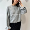 PULL LOREN BLANC MANCHES BOUFFANTES – ALIVE STORE