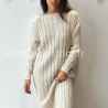 ROBE APRIL MAILLE CÔTELÉE TAUPE – ALIVE STORE
