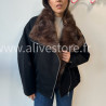 VESTE MIA À COL FOURRURE – ALIVE STORE